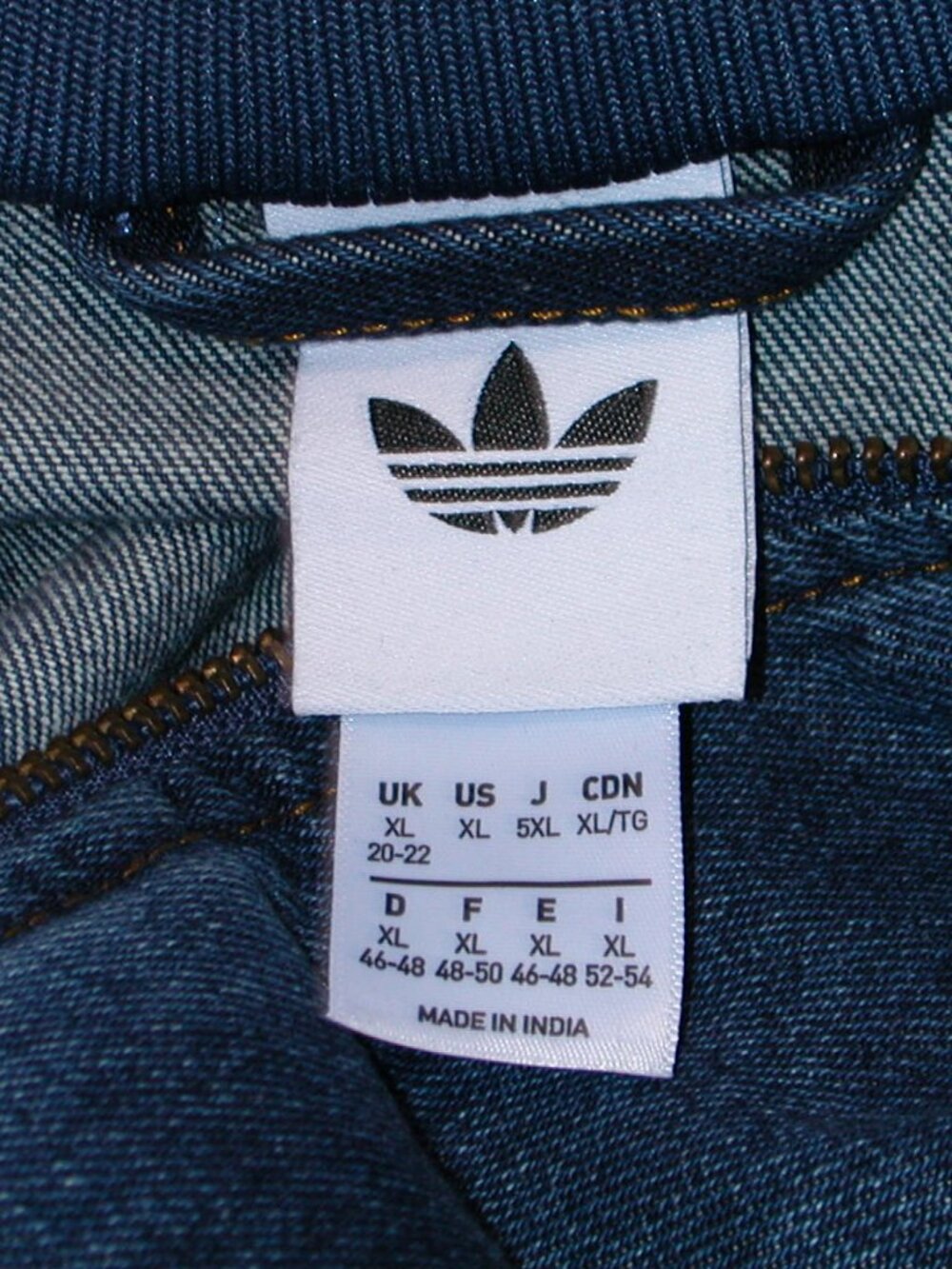 adidas Originals Firebird Denim Track Jacket Women's size XL - Picture 3 of 7